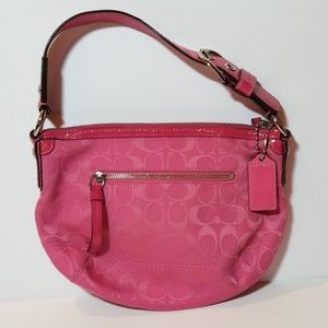 Pink Coach logo bag